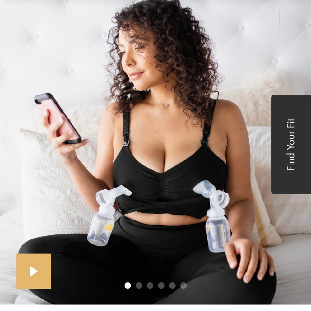 Kindred Bravely Sublime Hands Free Nursing Pumping Bra | Medium Black